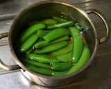天然だしパックで作る エンドウ豆のお浸し作り方4写真