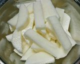 牛肉と長芋のわさび醤油炒め☆作り方1写真