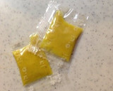小松菜と大豆の辛子醤油あえ〜簡単作り方1写真