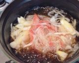 もずく酢で白ネギとカニカマの酸辣湯♪作り方3写真