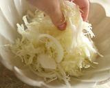 春◎新玉ねぎと春キャベツと菜の花のサラダ作り方4写真