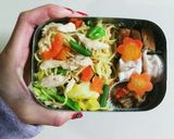 冷めてもくっつかない焼きそばお弁当作り方9写真