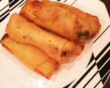 昨日の野菜炒めコッソリ春巻きにリメイク♬作り方4写真