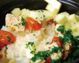 土鍋炊飯★ツナとトマトとチーズご飯作り方6写真