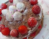スイートチョコといちごのケーキ作り方9写真