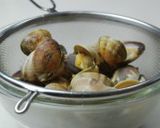 土鍋炊きご飯★あさりとわけぎの卵とじ丼作り方5写真