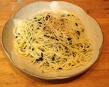 ワカメごはんの素で、ズボラわかめパスタ作り方2写真