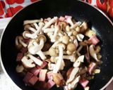 ♡ｷﾉｺとﾍﾞ-ｺﾝの和風ﾊﾟｽﾀ♡作り方3写真