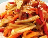 ランチに「きんぴらの半熟目玉焼き丼*」作り方1写真