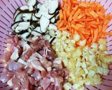 炊飯器で♪簡単美味しい炊き込みかしわご飯作り方2写真