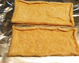 簡単おつまみ！油揚げの塩昆布ピザ作り方1写真