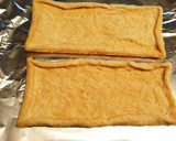 簡単おつまみ！油揚げの塩昆布ピザ作り方1写真
