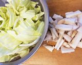 簡単！鶏胸肉とキャベツのオイマヨ炒め♡作り方1写真
