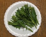産直農家の「からし菜の卵とじ」作り方1写真