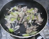 ごまサバとネギの和風パスタ作り方3写真