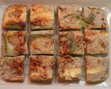 とろ～り納豆とチーズの蒸しネギ蕎麦チヂミ作り方5写真