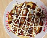 簡単！ミンチ肉の卵焼き　お好み焼き風作り方3写真