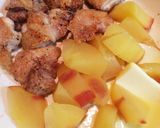 鶏肉とりんごのバター醤油絡め作り方7写真