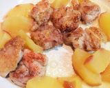 鶏肉とりんごのバター醤油絡め作り方8写真