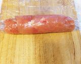 鶏胸肉の彩りロール〜大葉味噌ソース〜作り方5写真