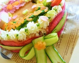 卒業式、卒園式おめでとうご飯ケーキ作り方8写真