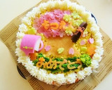 卒業式、卒園式おめでとうご飯ケーキ作り方7写真
