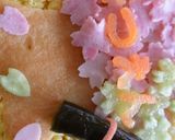 卒業式、卒園式おめでとうご飯ケーキ作り方6写真