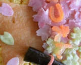 卒業式、卒園式おめでとうご飯ケーキ作り方6写真