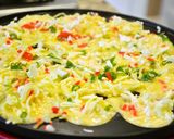 たこ焼きみたいな焼きそば　楊枝で焼きそば作り方3写真