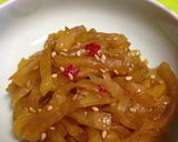 甘辛で旨い！たくあん炒め作り方5写真