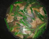 豚ニラ玉のあんかけうどん作り方3写真