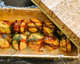 たこ焼きみたいな焼きそば　楊枝で焼きそば作り方6写真