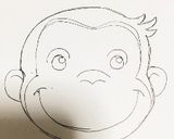 キャラ弁☆おさるのジョージ作り方1写真