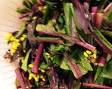 コウサイタイと鶏胸肉のゴマ味噌マヨ和え作り方1写真