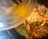 椎茸と水菜のかきたま中華スープ作り方3写真