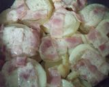 じゃがいもと玉ねぎベーコンの重ね焼き作り方6写真