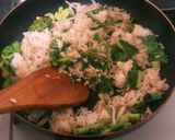 春が来た！梅風味ジャコ菜チャーハン作り方1写真