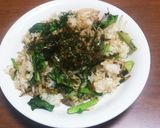 春が来た！梅風味ジャコ菜チャーハン作り方3写真