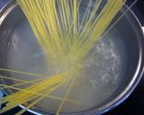 野沢菜とベーコンの大人パスタ作り方2写真