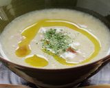 白花豆と押し麦のミルクスープ【天狗缶詰】作り方6写真