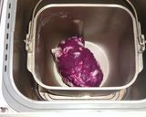 HBで長時間発酵 紫いも渦巻き食パン作り方9写真