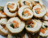 油揚げの鳥ひき肉巻き巻き煮☆作り方7写真