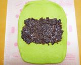 あん食パンHB生地粒あん抹茶三つ編みパン作り方6写真