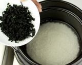 土鍋炊飯★わかめご飯作り方2写真