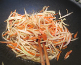節約　野菜の皮を使った簡単キンピラ作り方5写真