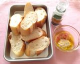 ✿カフェ風ランチ 明太子マヨバケット✿作り方1写真