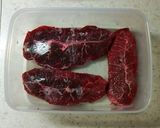 簡単 裏技安い肉を柔らかステーキソース付作り方1写真