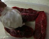 簡単 裏技安い肉を柔らかステーキソース付作り方2写真