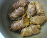 新牛蒡の豚肉巻き煮作り方7写真
