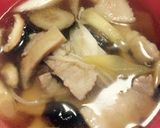 簡単☆豚肉ときのこのつけ汁うどん作り方6写真